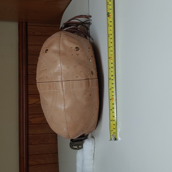 Coach Vanchetta Crystal Studded Leather Hobo Shoulder Bag - Picture 11 of 17